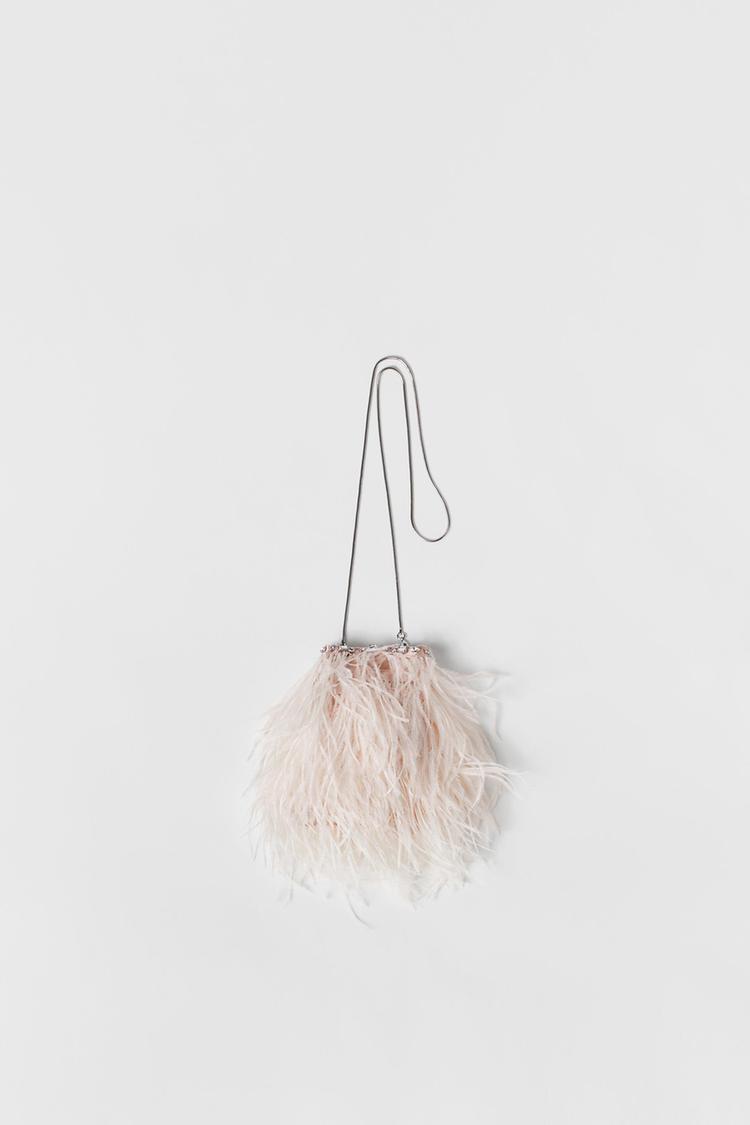 KIDS FEATHER CROSSBODY BAG Pink ZARA United States